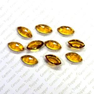 Citrine 7x14 mm Marquise Rose Cut